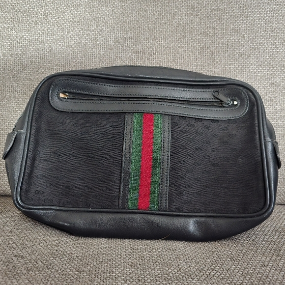 Gucci Handbags - Gucci Black Leather Men's Bag